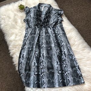 Heart Soul snake print shift dress